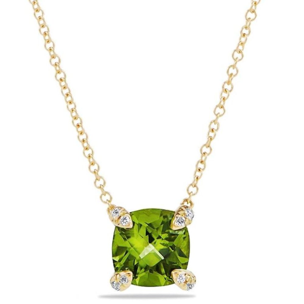 SOLD NEW David Yurman 18KYG Peridot Châtelaine